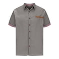 thumbnail image 2 of pstuiky Camisas casuales de manga corta para hombre, Camiseta informal de verano para hombre, de color liso, holgada, de manga corta y cuello redondo ropa de hombre m, 2 of 5
