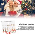 thumbnail image 4 of Christmas Tree Earrings, Christmas Earrings Set Fashionable Portable Beautiful 6 Pair  For Party, 4 of 9