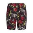 thumbnail image 5 of Gaeub Vintage Gaming Printed Men's Short Pajama Pants, Lightweight Lounge & Sleep Bottoms Keep You Cool - Large, 5 of 9