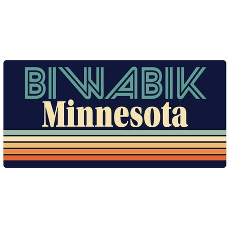 

Biwabik Minnesota 5 x 2.5-Inch Fridge Magnet Retro Design