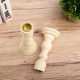 thumbnail image 6 of Arborister Unfinished Wooden Candlestick Candle Holder DIY Home Decor (3pcs), 6 of 10