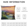 thumbnail image 5 of Orinice Sunset Mountains River Graphic Decorative Throw Pillow Cover for Home Living Room Sofa, Square 1PC 24x24in, 5 of 5