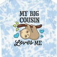 thumbnail image 4 of Inktastic My Big Cousin Loves Me with Sloth and Hearts Boys or Girls Toddler T-Shirt, 4 of 5