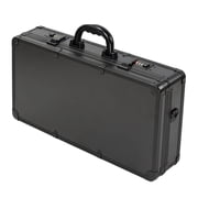 Anqidi Black Barber Tool Travel Case Stylist Hairdressing Toolbox Portable Clipper Trimmer Organizer Suitcase w/Lock