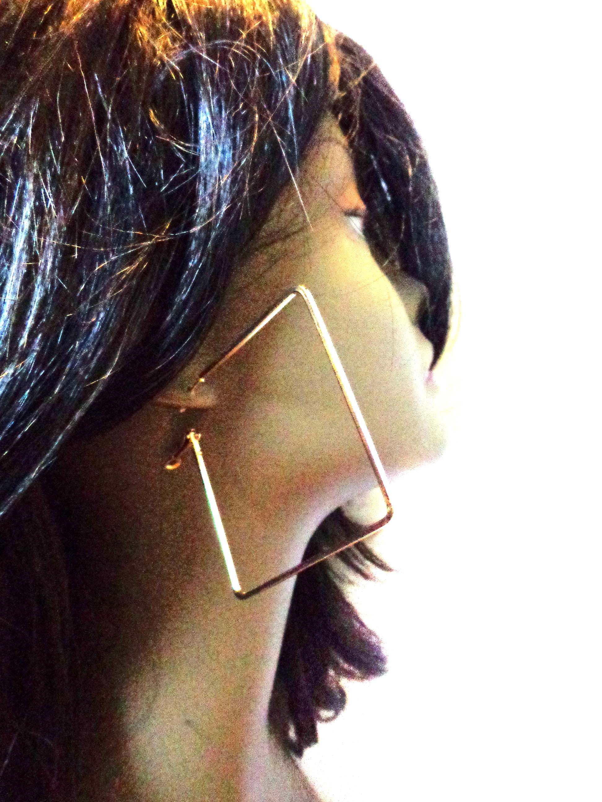 60mm Big Metal Square Hoop Earrings for Women  China Jewelry and Earring  price  MadeinChinacom