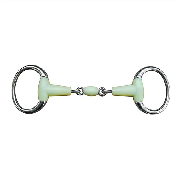 Broca para Filete de Caballo, Broca para Boca de Caballo con Anillo Suelto de Acero Inoxidable, Broca para Boca de Caballo con Eslabones Sueltos para Entrenamiento y Equitación