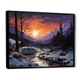 thumbnail image 2 of Designart "Whisper of Winter Camping I" Camping Travel Floater Framed Wall Art Living Room, 2 of 7