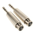 thumbnail image 3 of Adaptador de audio hembra XLR de 3 pines Sunnimix 2x 6.35mm Macho mono, 3 of 7