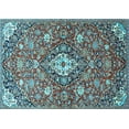 thumbnail image 1 of Ahgly Company Indoor Rectangle Persian Light Blue Traditional Area Rugs, 7' x 10', 1 of 4