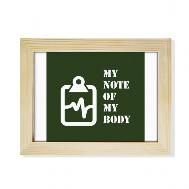 Body Record Balance Fluctuation Notebook Desktop Photo Frame Picture Art Decoration Painting 6x8 inch