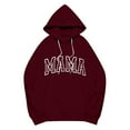 thumbnail image 3 of Womens Oversized Hoodies Sweatshirts Long Sleeve MAMA Print Casual Loose Fleece Pullover Winter Fall Outfits Fashion Y2k Clothes, 3 of 5
