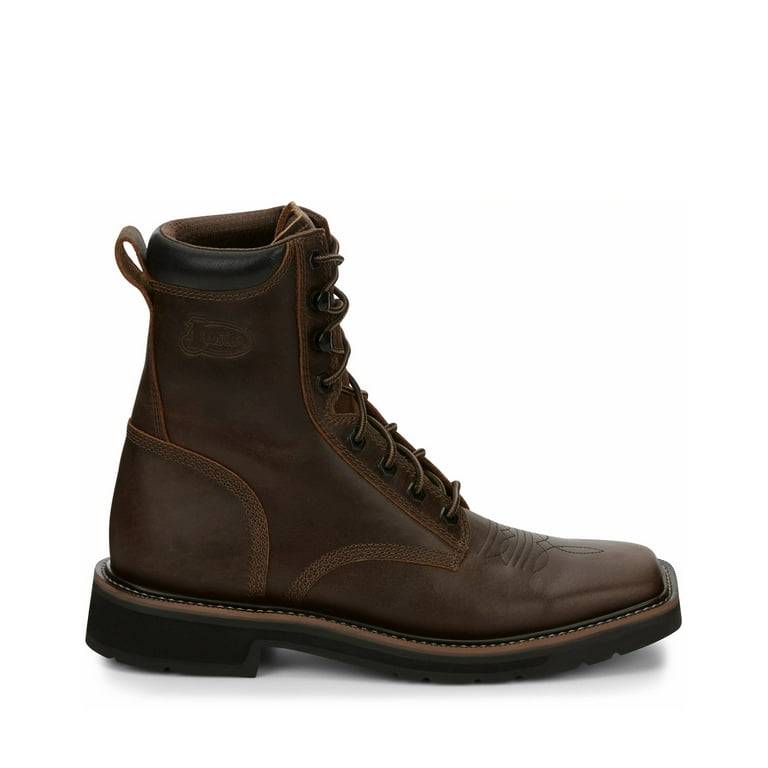 Justin 8 inch work boots sale
