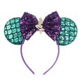 thumbnail image 4 of Diadema con orejas de Minnie Mouse para adultos y niños, Diadema con lazo de punto clásico de gran tamaño, diadema para fiesta, Festival caliente, Disney, parque, viaje, accesorios para el cabello DIY, 4 of 4