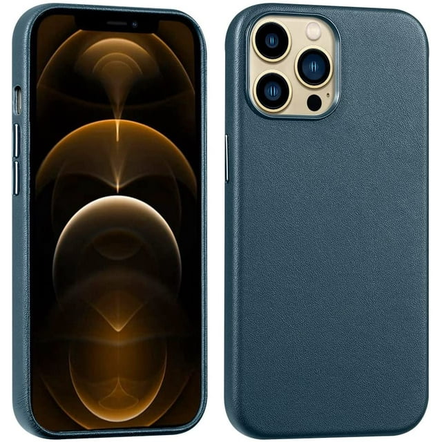Funda magnética de cuero para teléfono móvil Iphone12/12 Pro de 6,1 pulgadas, funda protectora de cuerpo completo a prueba de huellas dactilares a prueba de golpes Namotu CZDZ-ZH22-4