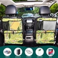 thumbnail image 5 of Yellow floral spring ladybug pattern 228 Pack Kick Mat Backseat Protector,Car Seat Back Protectors with Pocket Storage Organizer for Car, SUV, Minivan or Truck Seats, 5 of 5