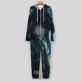 thumbnail image 6 of Demon Slayer Muichiro Tokito Unisex Onesie Pajamas Zipper Jumpsuit Hooded One Piece Sleepwear for Family Mens Womens, 6 of 8