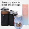 thumbnail image 5 of Luggage Travel Cup Holder, Lightweight Coffee Cup Organizer, Travel Portable Storage Bag for Flying & Travelers (Gray), 5 of 5