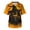 AQ17-Yellow, variant on IYYVV Scrubs For Men Halloween Scrub Tops Bat Skeleton Print Nurse Shirt Plus Size V Neck Short Sleeve Nurse Uniform With Pockets Holiday Blue L