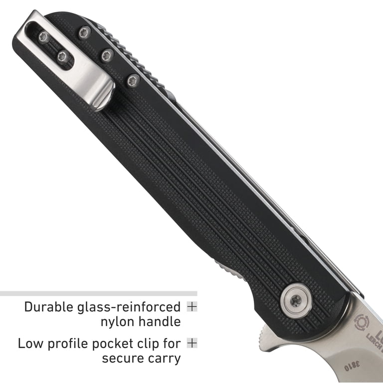 CRKT, LCK + Everyday Carry Assisted Folding Knife, 3810, Black