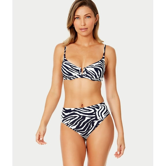 Anne Cole womens Soft Band High-Waist Bottom, m