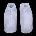 thumbnail image 4 of LOVIVER Chaussures de Pluie Imperméables Couvre-Bottes Antidérapantes Randonnée Vélo Surchaussures Réutilisables Blanc Blanc m, 4 of 8