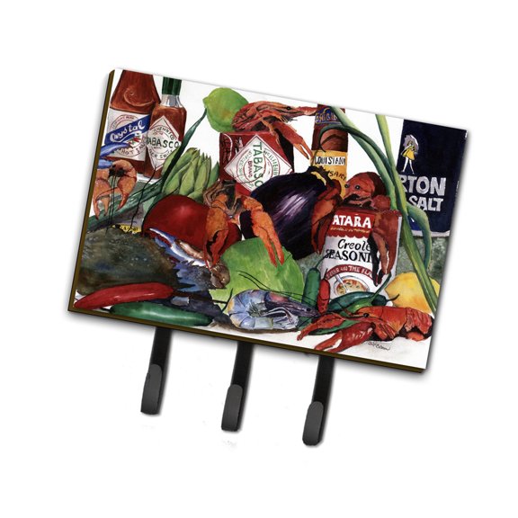 Carolines Treasures 8131TH68 Louisiana Spices Leash or Key Holder Triple multicolor