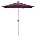 thumbnail image 1 of california umbrella 7.5 foot pacific trail series patio umbrella with bronze aluminum pole aluminum ribs push button tilt crank lift with sunbrella 2a iris fabric, 1 of 3