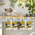 thumbnail image 4 of Lemon Basket Summer Kitchen Towels Set of 1, Eucalyptus Blue Yellow Plaid Absorbent Dish Towels for Kitchen, Microfiber Hand Towel, Quick Drying Tea Towel for Cleaning Decorative Dishcloths, 4 of 7