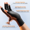 thumbnail image 3 of Whcool Compression Arthritis Gloves for Men & Women,Hand Brace Support Relief Joint Pain,Reduce Swelling and Stiffness,1 Pair,Black, 3 of 9