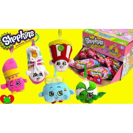 2016 SHOPKINS SERIES 2 PLUSH HANGERS SET OF 5
