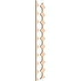 thumbnail image 3 of Ekena Millwork 47"H x 3/8"T Pandora Adjustable Wood Decorative Slat Wall Panel Kit, Red Oak (contains 16 Slats + 1 Straight Edge Starter Slat), 3 of 16