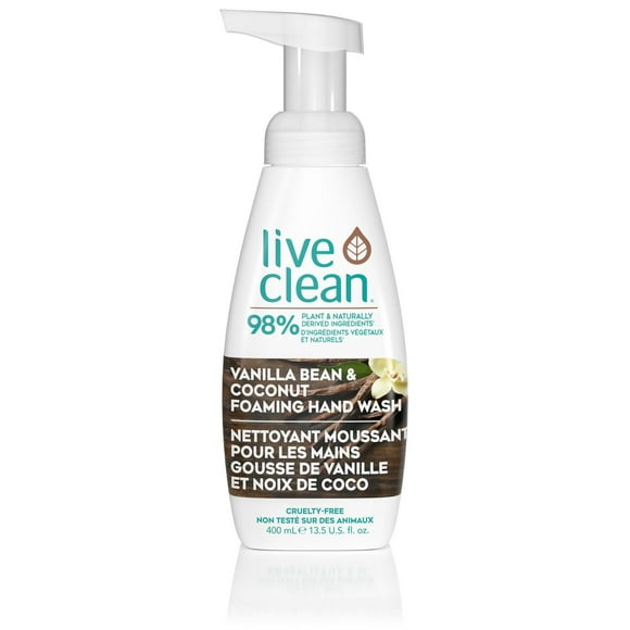 Live Clean Vanilla Bean & Coconut Foaming Hand Wash, 400 mL