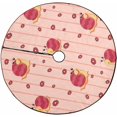 thumbnail image 1 of FMSHPON FlowersSnails Xmas Christmas Tree Skirt Stand Mat for Holiday Party Decoration Indoor Outdoor 48 inches, 1 of 3