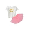 Awkward Styles 2nd Birthday Shirt Tutu Skirt Set Cute Baby Girl Wild Two Birthday Outfit