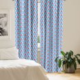 thumbnail image 3 of Ambesonne Wings Print 4-Panel Curtains, Symmetric Simple Hearts, 56"x63", Pale Blue Vermilion, 3 of 4