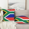 thumbnail image 7 of Throw Pillow Covers Set of 2 South African Flag Soft Square Couch Decorative Pillow Covers for Living Room Bed 16"x16", 7 of 7