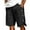 Black, variant on lmcalzta Mens Linen Cotton Shorts Casual Drawstring Elastic Waistband Loose Lightweight Summer Beach Shorts
