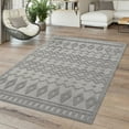 thumbnail image 5 of Paco Home Indoor & Outdoor Rug with Geometric Pattern in Grey - 3'11" x 5'3" (4'x5'), 5 of 5