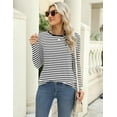thumbnail image 2 of Zeagoo Women Long Sleeve T Shirt 3 Pack Casual Spring Fall Crewneck Basic Shirts Loose Fit Solid Tops Lightweight Tee, 2 of 5