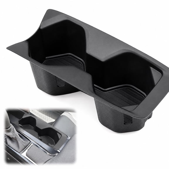 Center Console Cup Holder Insert Compatible with Toyota Camry 2025 2026, Non Slip TPE Drink Holder Mat Anti Rattle Shock Absorbing Car Interior Accessory