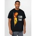 thumbnail image 1 of T-Shirt Graphique "I SAW THAT" pour Hommes - Tee-Shirt Décontracté en Polyester Noir avec Col Rond Manches Courtes - Lavable en Machine pour Toutes Saisons Fête des Pères, Fête des Mères, Nouvel An, Festival de Printemps, Valen, 1 of 7