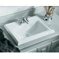 thumbnail image 5 of Kohler K-2241-4 Memoirs 17" Drop In Bathroom Sink - White, 5 of 5