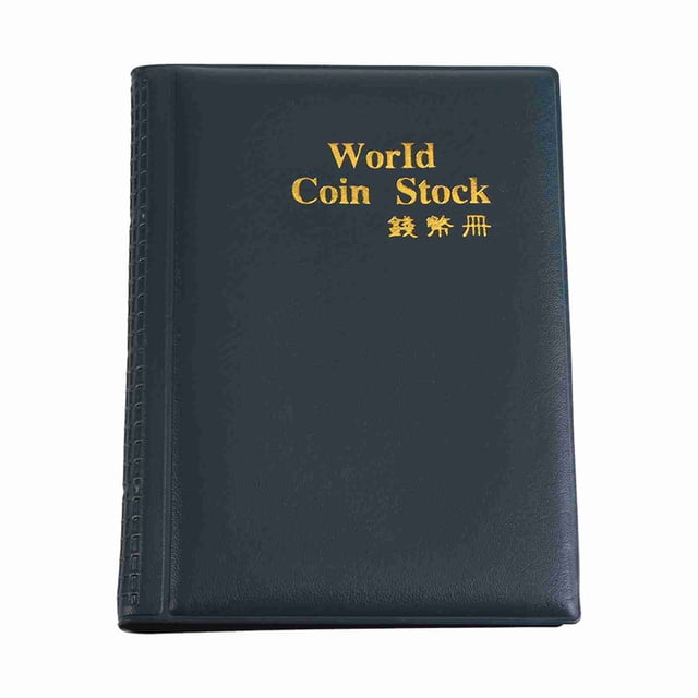 Álbum de monedas del mundo con 120 bolsillos y 10 páginas, color verde