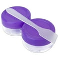 thumbnail image 3 of 10G/10ML Plastic Clear Cosmetic Sample Jars with Purple Lid and Spatulas, 3 of 3