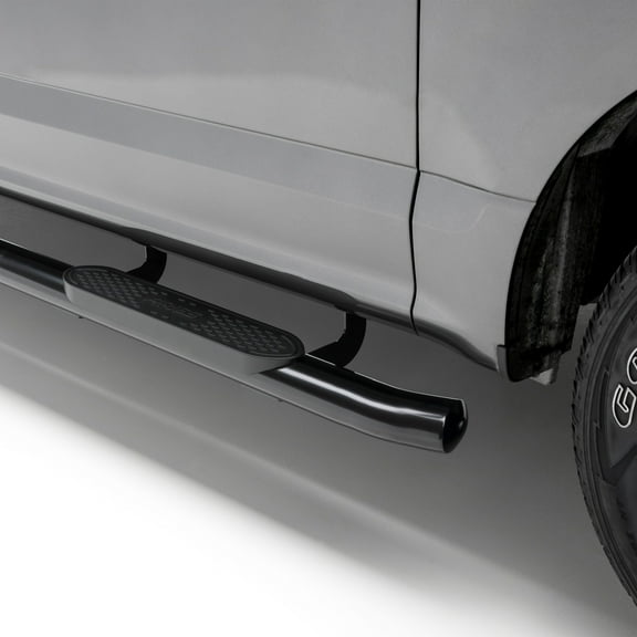 ARIES S223043 4-Inch Oval Black Steel Nerf Bars, Select Ford F-150, F-250, F-350, F-450, F-550 Super Duty Fits select: 2015-2023 FORD F150, 2017-2023 FORD F250