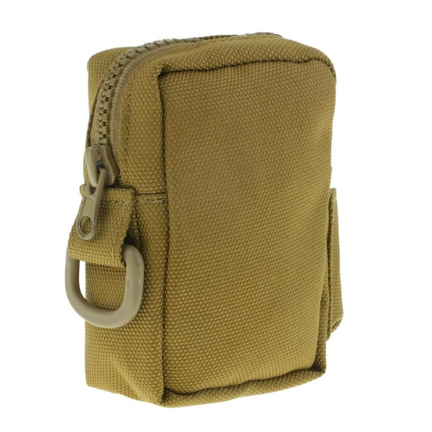 Bolsa compacta multiusos, pequeña bolsa para cinturón, organizador, monedero de seguridad para teléfono , llaves, pequeño dispositivo - Elija d Broncearse