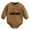Brown, variant on WERYOUNG Girls Boys Onesie Comfort Long Sleeve Round Neck Pumpkin Embroider Pullover Halloween Bodysuits Trendy Outdoor One-Pieces,Beige,6-12 Months