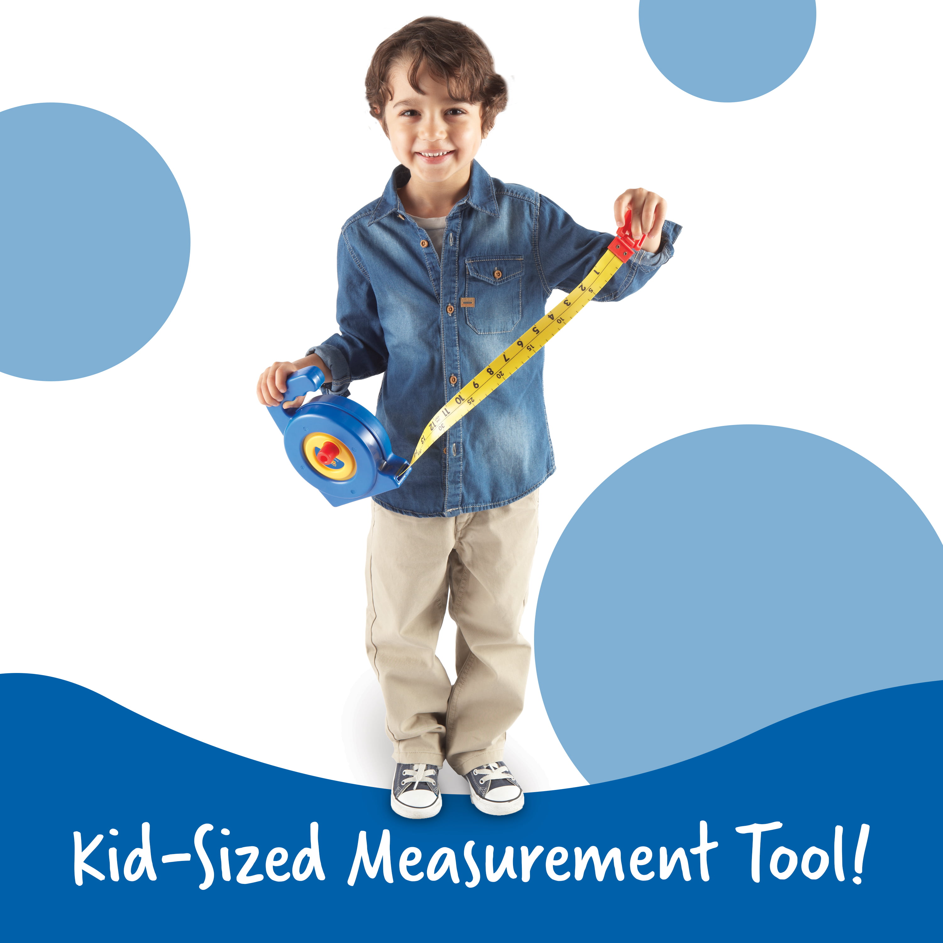 Toddler Toy My First Big Tape Measure Kids Pretend Play Pre-School Young Childre 