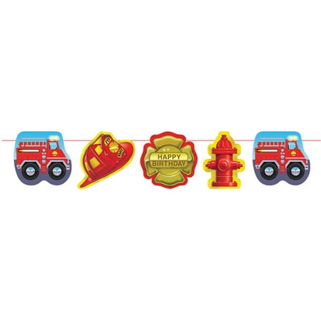 Firefighter Garland, 1pk