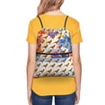 thumbnail image 7 of Pheasant Art Pattren Drawstring Backpack Bag Water Resistant Yoga Shopping Cinch Bag Sackpack For Men Women, 7 of 7
